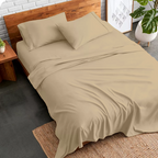 Flachbettblatt Set 200 x 200 CM beige