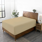 Spannbettlaken-Set 200 x 200 CM beige