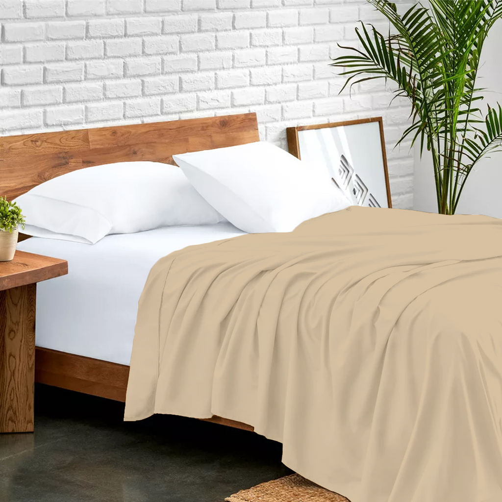 Bettlaken 240 × 260 CM Beige