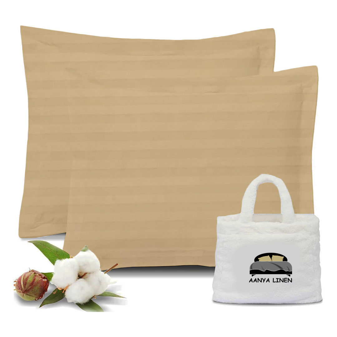 kissenbezug 40x40 CM Streifen beige