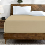 Spannbettlaken 200x200 CM beige