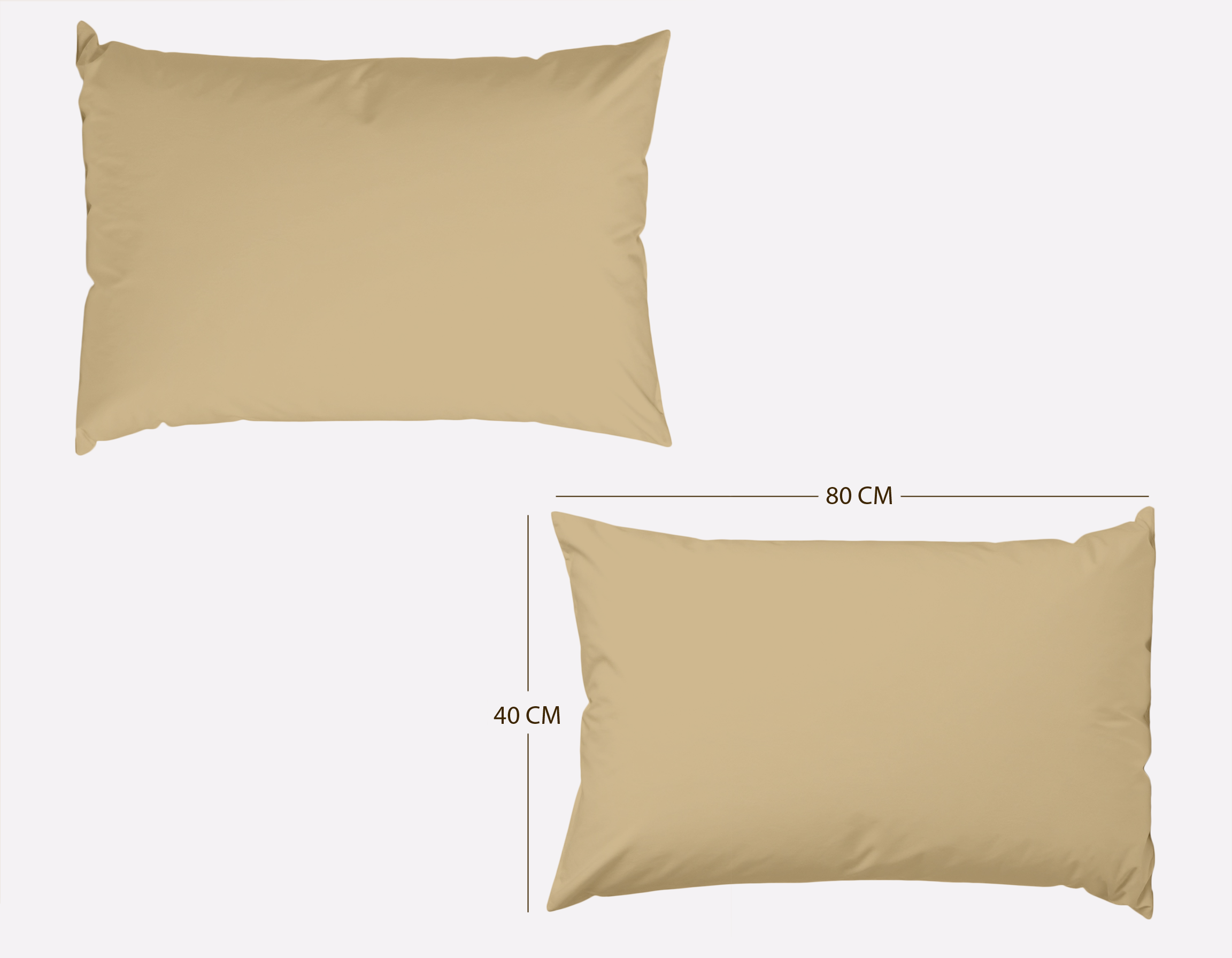 kissenbezug 40x80 CM 300 TC beige