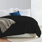 Bettbezug 200x200 CM Bequemer Satin schwarz