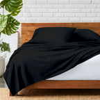 Flachbettblatt Set 150 x 250 CM schwarz
