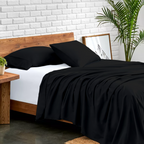 Flachbettblatt Set 150 x 250 CM schwarz