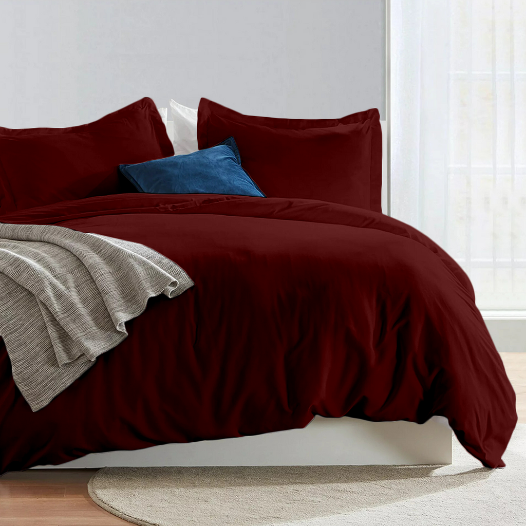 Burgund Bettwäsche Set 200x220