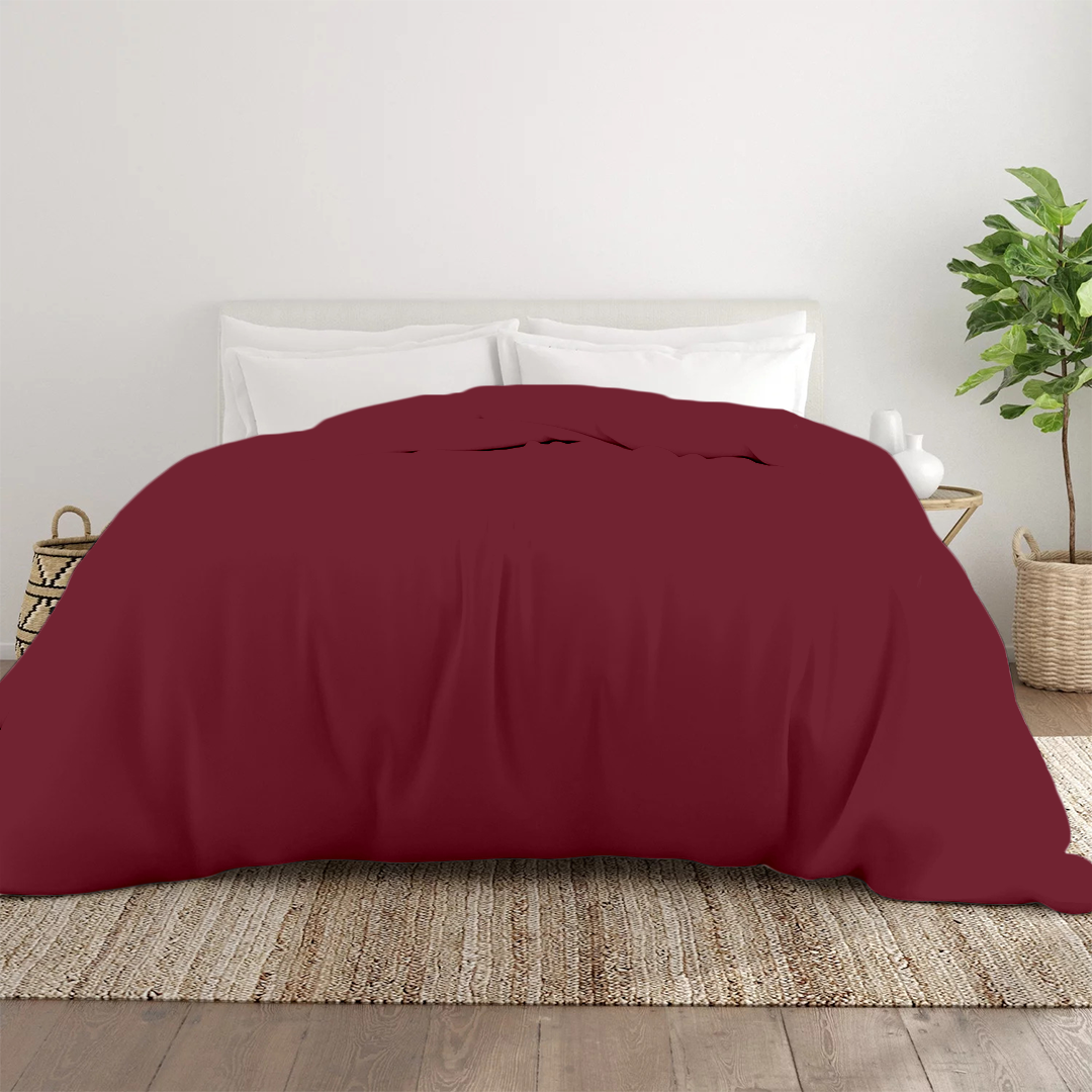 Bettbezug 200x220 CM Bliss Solid Satin burgund