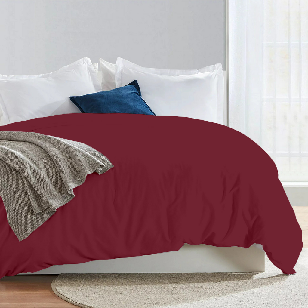 Bettbezug 200x220 CM Bliss Solid Satin burgund