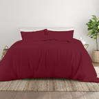 Bettbezug 200x220 CM Bliss Solid Satin Set burgund
