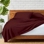 Flachbettblatt Set 200 x 200 CM burgund