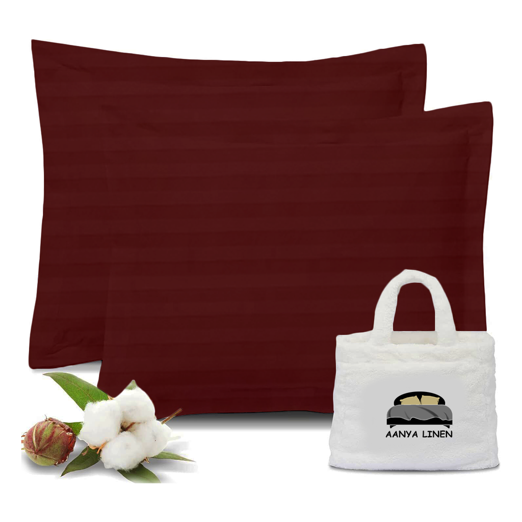 kissenbezug 40x40 CM Streifen burgund