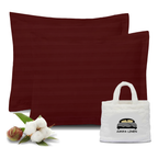 kissenbezug 50x50 CM Streifen burgund