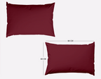 kissenbezug 40x80 burgund 400 Tc