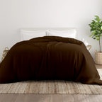 Bettbezug 200x200 CM Bequemer Satin Schokolade