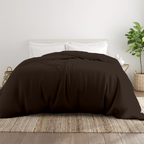Bettbezug 240x220 CM Bliss Solid Satin Schokolade