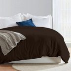 Bettbezug 240x220 CM Bliss Solid Satin Schokolade