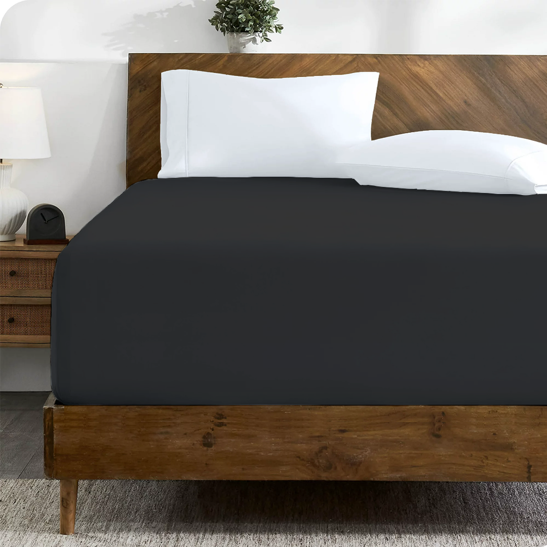 Spannbettlaken 160x200 CM Dunkelgrau 