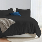 Bettbezug 240x220 CM Bliss Solid Satin Set Dunkelgrau