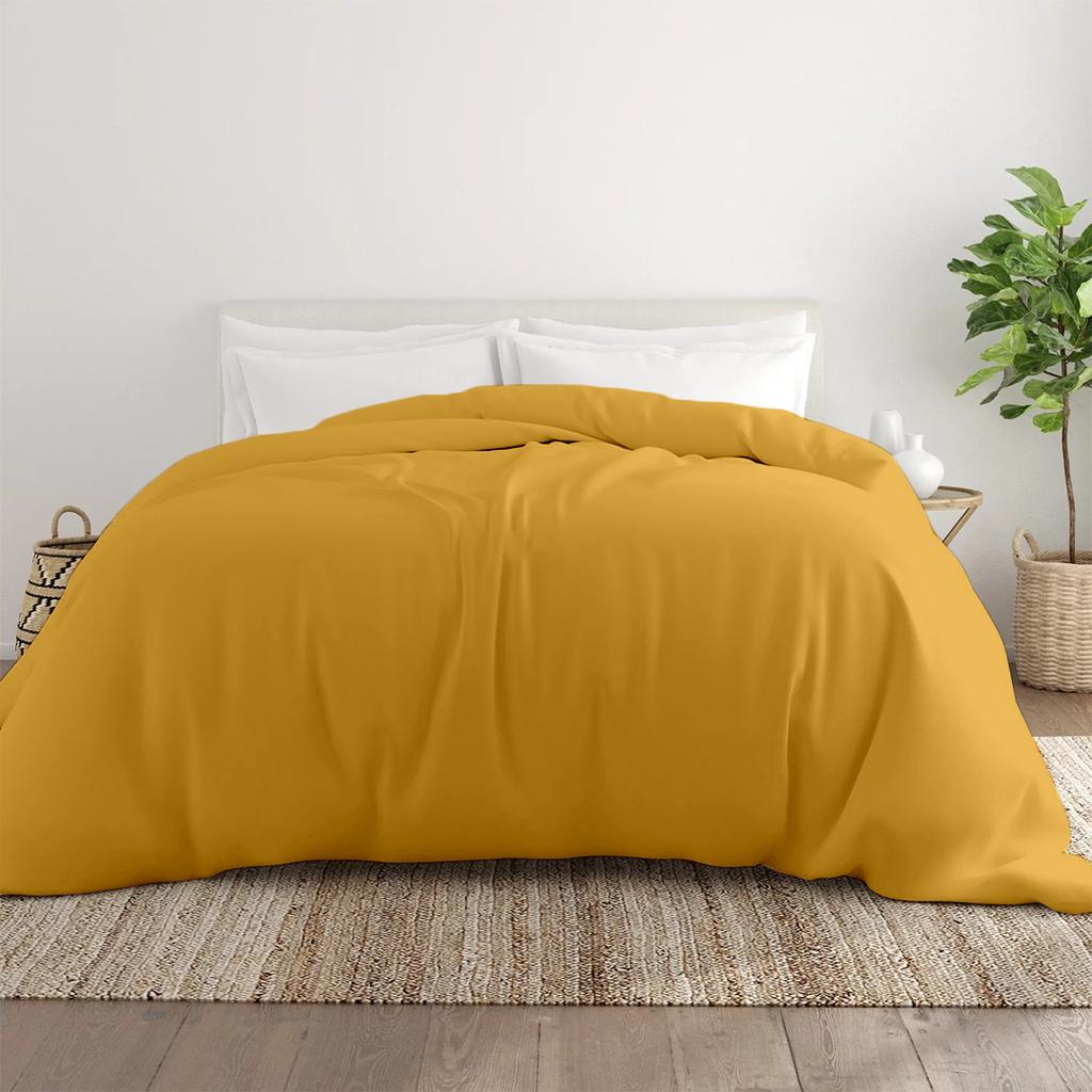 Bettbezug 200x200 CM Bequemer Satin gold