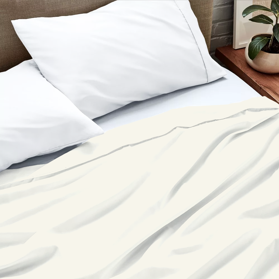 Bettlaken 240 x 275 cm Cremefarben