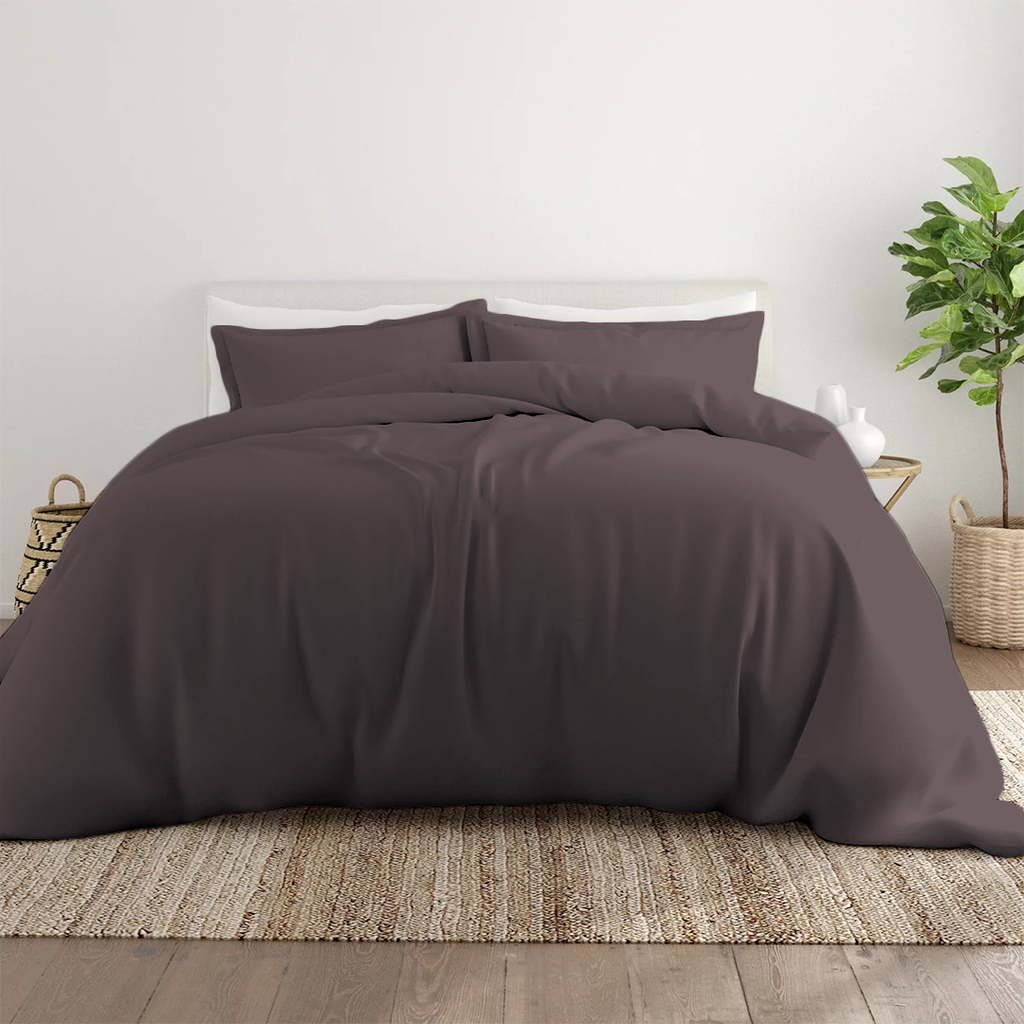 Bettbezug 200x220 CM Bliss Solid Satin Set Lavendel