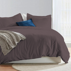 Bettbezug 240x220 CM Bliss Solid Satin Set Lavendel