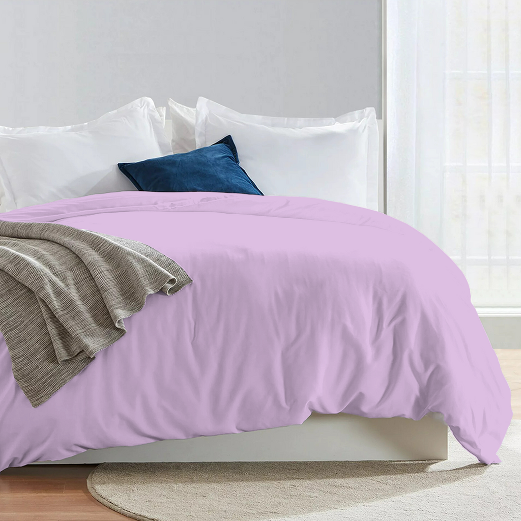 Bettbezug 200x200 CM Bequemer Satin hellviolett