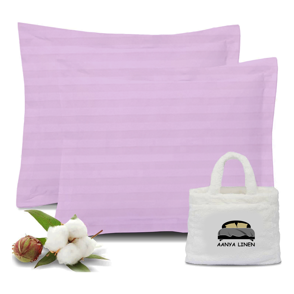kissenbezug 50x50 CM Streifen Hellviolett