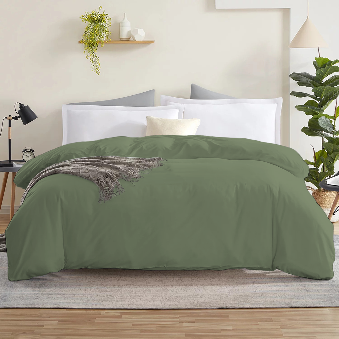 Bettbezug 200x200 CM Bequemer Satin Moos