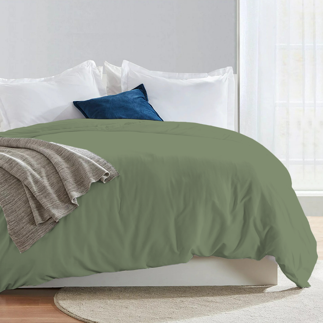 Bettbezug 200x200 CM Bequemer Satin Moos