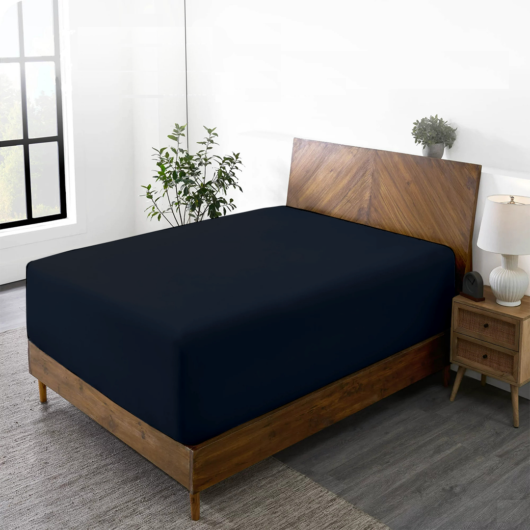 Spannbettlaken-Set 120 x 200 CM  marineblau