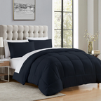 Bettdecke 120x200 CM marineblau 3-teiliges Set 