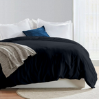 Bettbezug 200x200 CM Bequemer Satin marineblau