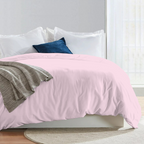 Bettbezug 200x200 CM Bequemer Satin Rosa
