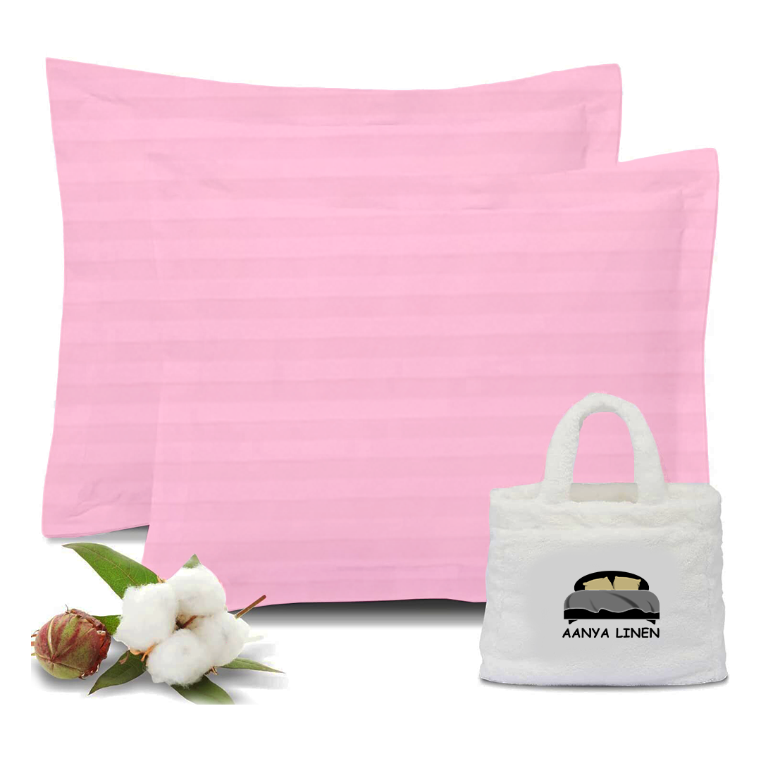 kissenbezug 40x40 CM Streifen Rosa