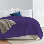Bettbezug 200x200 CM Bequemer Satin lila
