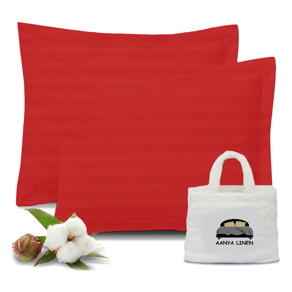 kissenbezug 40x40 CM Streifen Rot
