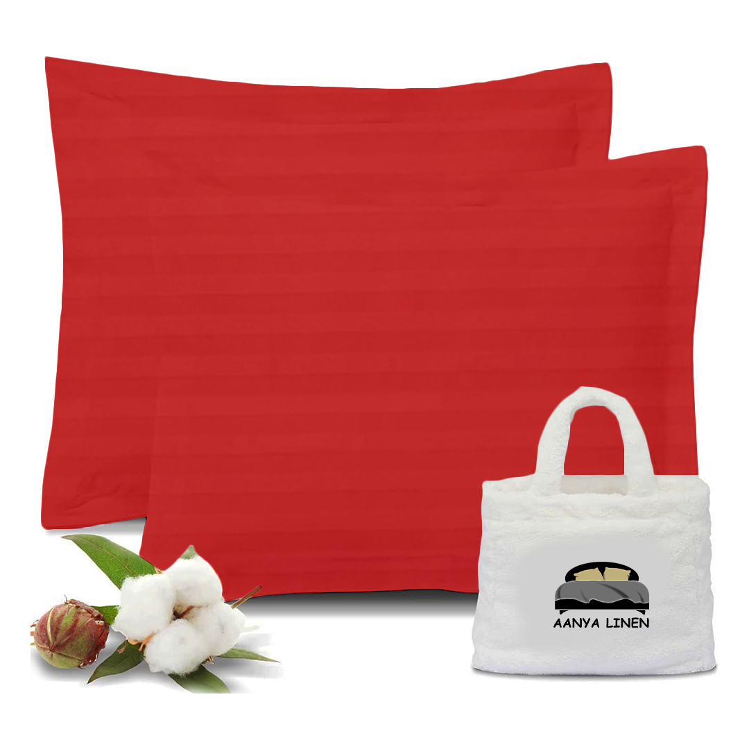 kissenbezug 40x40 CM Streifen Rot