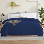 Bettbezug 200x200 CM Bequemer Satin königsblau