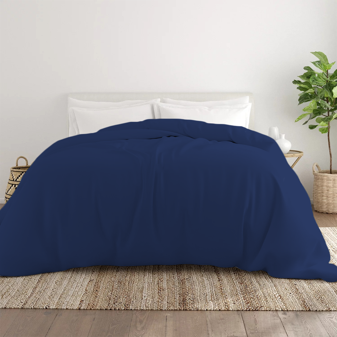 Bettbezug 200x200 CM Bequemer Satin königsblau