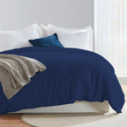 Bettbezug 200x200 CM Bequemer Satin königsblau