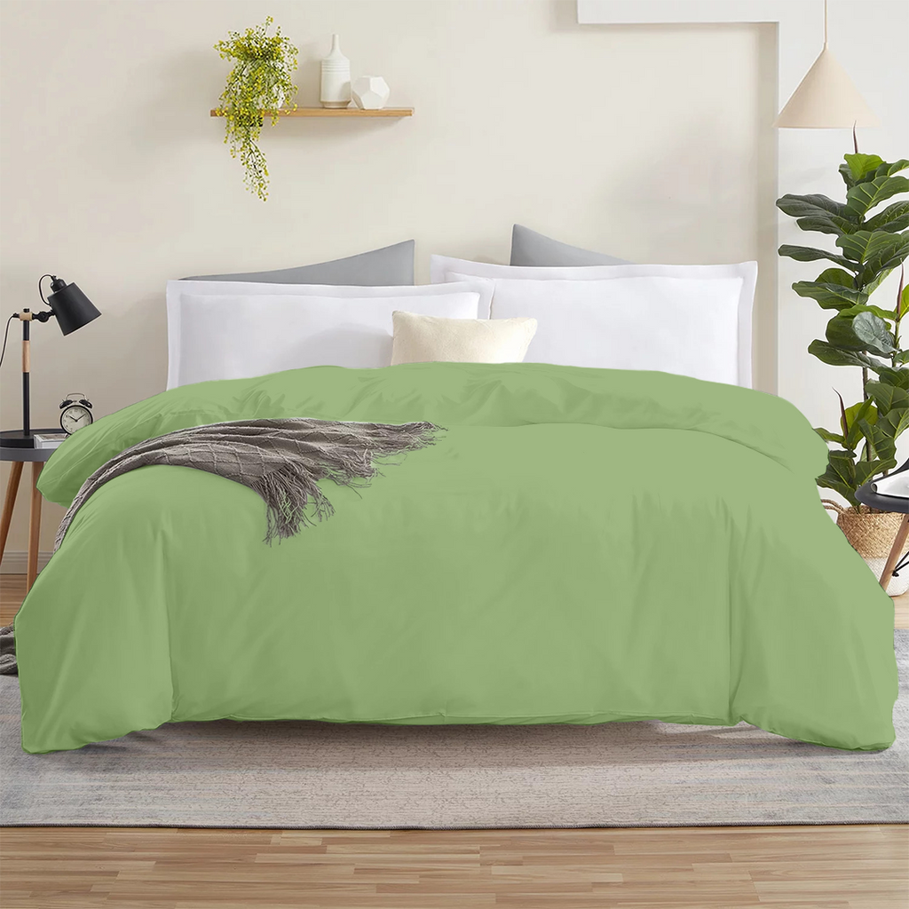 Bettbezug 200x220 CM Bliss Solid Satin Salbeigrün