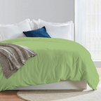 Bettbezug 200x200 CM Bequemer Satin Salbeigrün