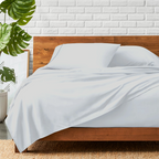 Bettlaken-Set 4-teilig 180 x 200 CM Hellgrau