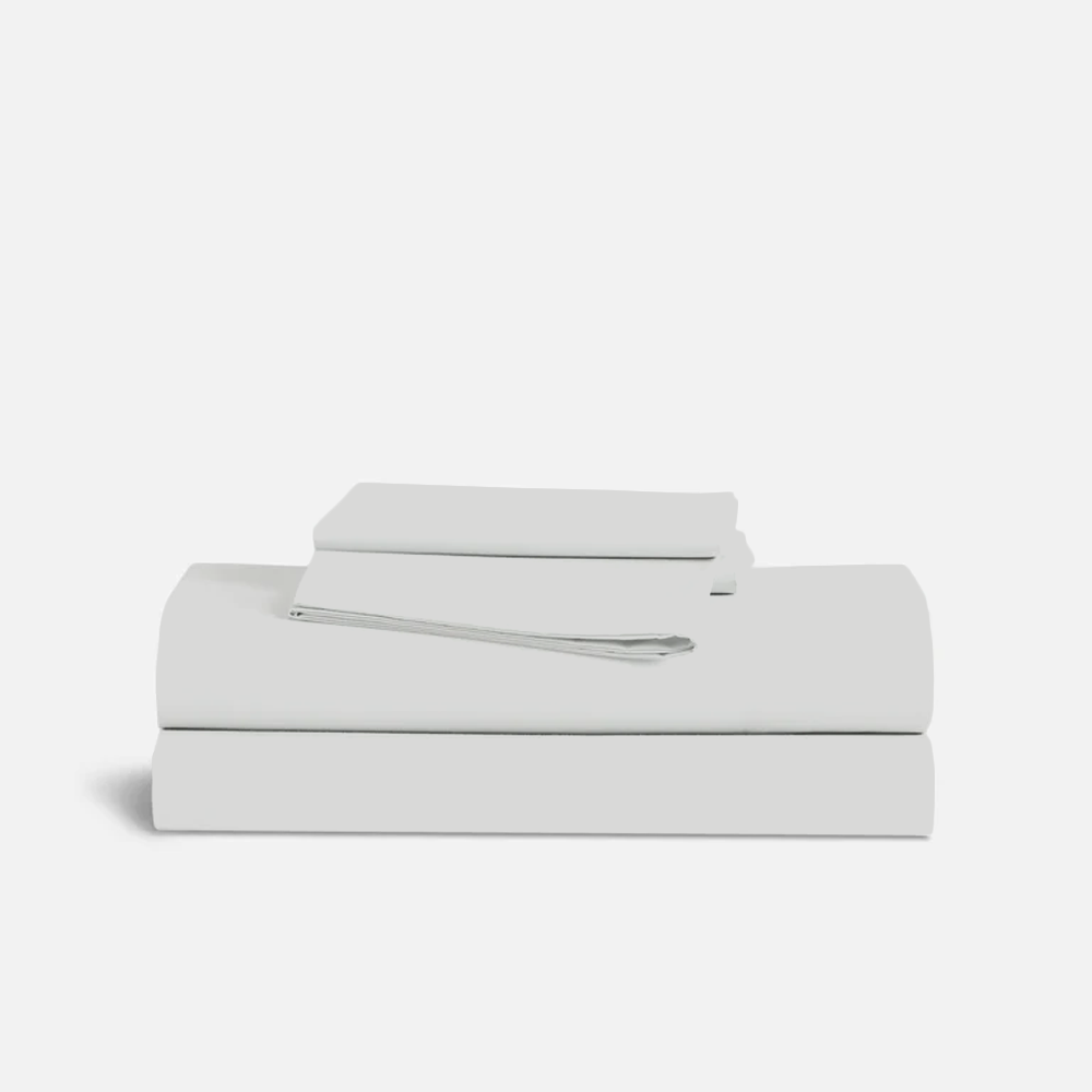 Bettlaken-Set 4-teilig 90 x 200 CM Hellgrau