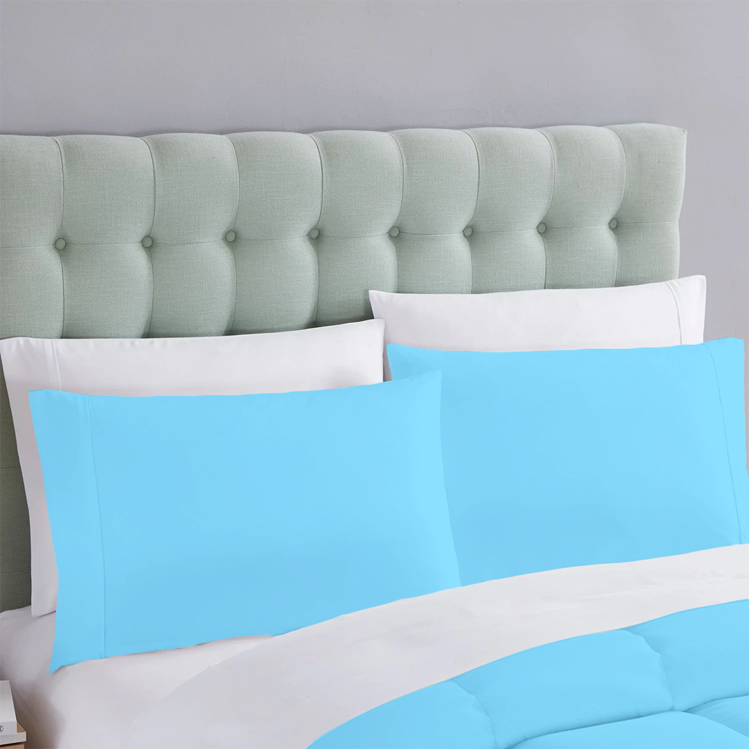 Bettdecke 120x200 CM Hellblau 3-teiliges Set 