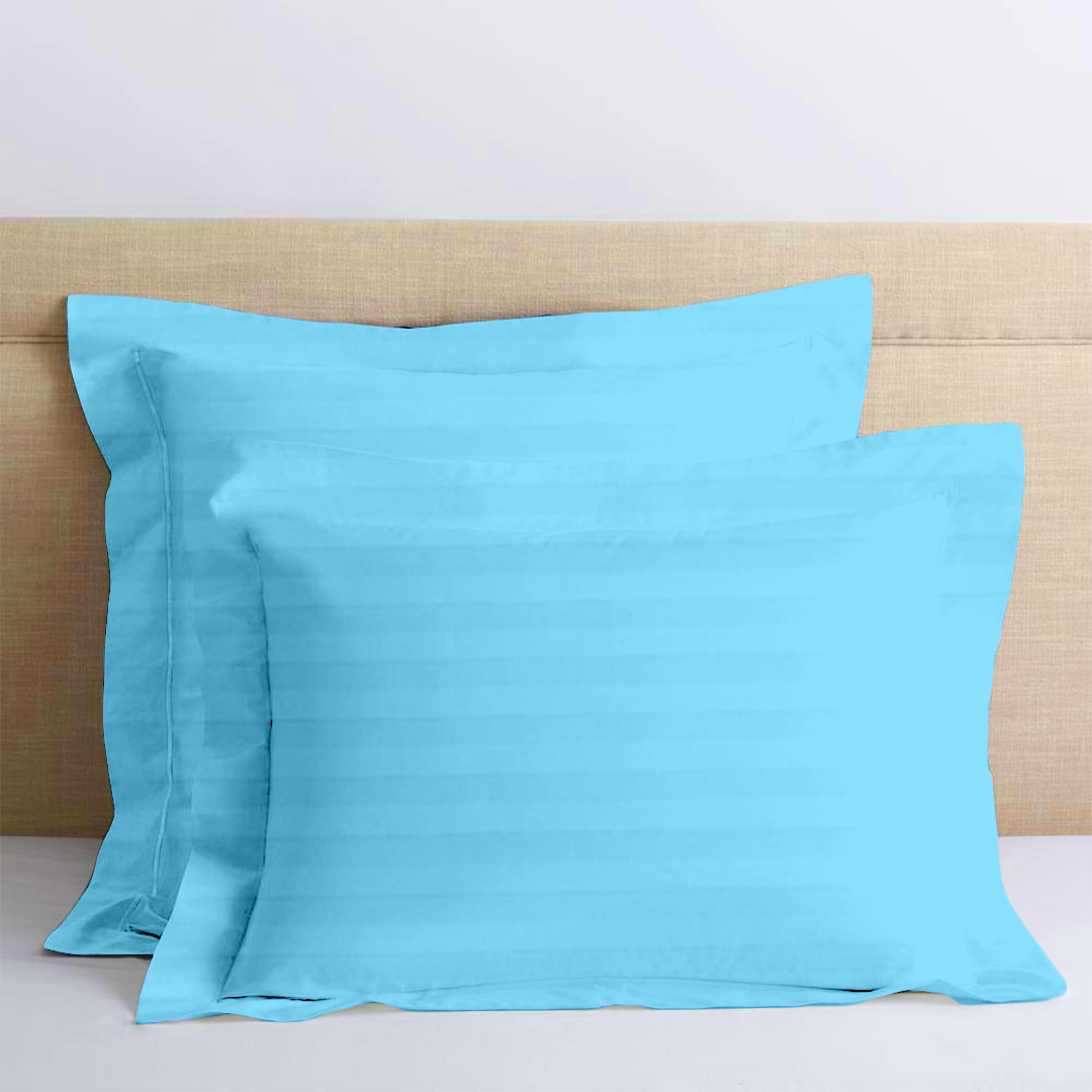 kissenbezug 50x50 CM Streifen Hellblau