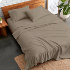 Flachbettblatt Set 200 x 200 CM taupe