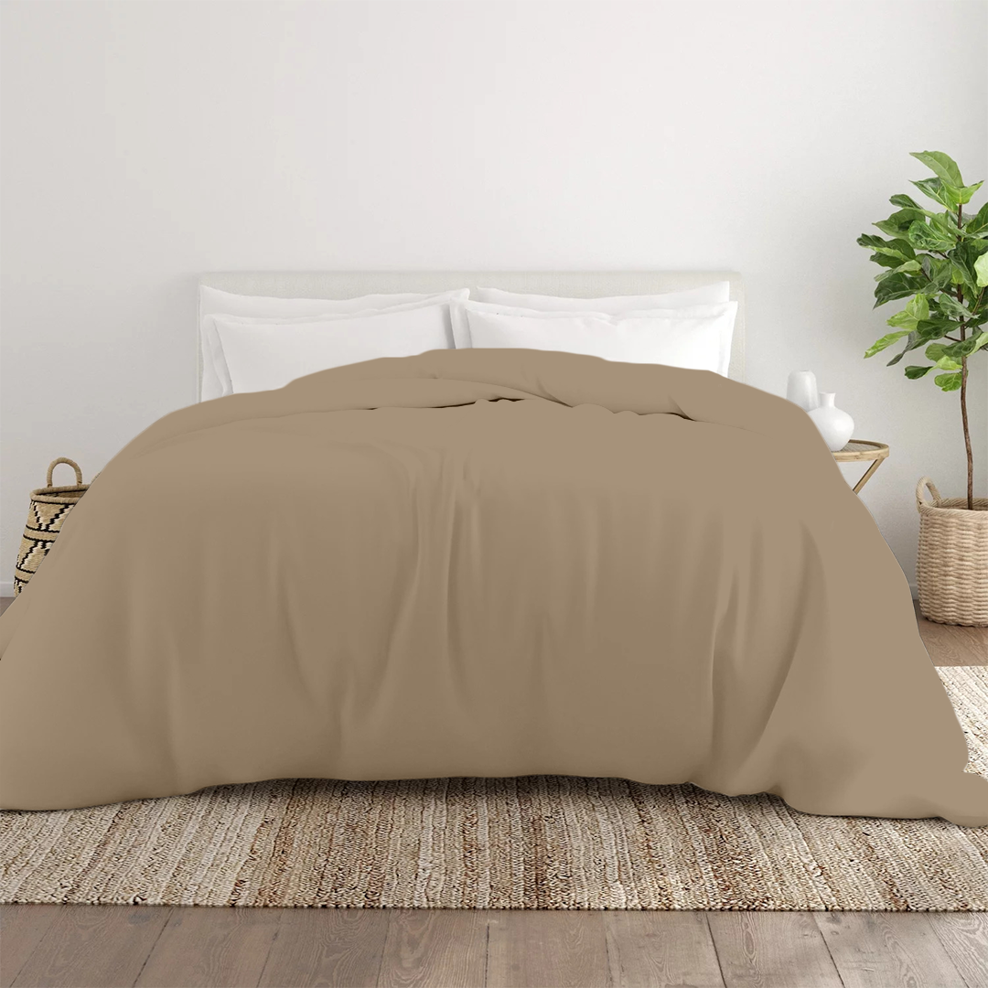 Bettbezug 200x220 CM Bliss Solid Satin taupe