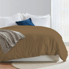 Bettbezug 200x200 CM Bequemer Satin taupe